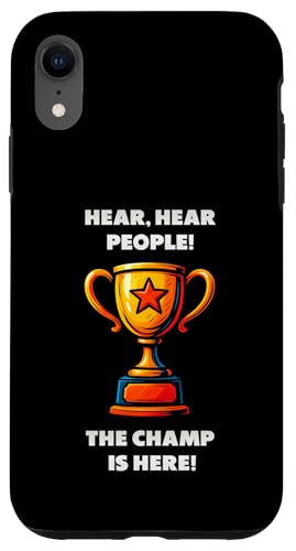 The Champ is here, Sieger, 1.Platz, Gewinner, Tournier-Sieg Hülle für iPhone XR The Champ is here, Sieger, 1.Platz, Gewinner, Tournier-Sieg Hülle für iPhone XR von Tourniersieger, Gewinner, 1.Platz