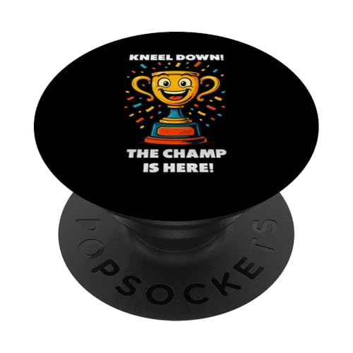 The Champ is here, Sieger, 1.Platz, Gewinner, Tournier-Sieg PopSockets Klebender PopGrip The Champ is here, Sieger, 1.Platz, Gewinner, Tournier-Sieg PopSockets Klebender PopGrip von Tourniersieger, Gewinner, 1.Platz