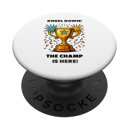 The Champ is here, Sieger, 1.Platz, Gewinner, Tournier-Sieg PopSockets Klebender PopGrip The Champ is here, Sieger, 1.Platz, Gewinner, Tournier-Sieg PopSockets Klebender PopGrip von Tourniersieger, Gewinner, 1.Platz