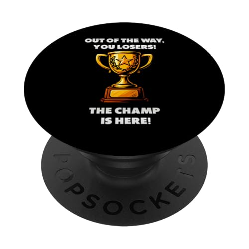 The Champ is here, Sieger, 1.Platz, Gewinner, Tournier-Sieg PopSockets Klebender PopGrip The Champ is here, Sieger, 1.Platz, Gewinner, Tournier-Sieg PopSockets Klebender PopGrip von Tourniersieger, Gewinner, 1.Platz