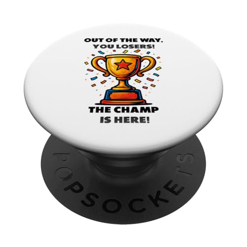 The Champ is here, Sieger, 1.Platz, Gewinner, Tournier-Sieg PopSockets Klebender PopGrip The Champ is here, Sieger, 1.Platz, Gewinner, Tournier-Sieg PopSockets Klebender PopGrip von Tourniersieger, Gewinner, 1.Platz