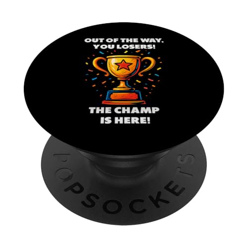 The Champ is here, Sieger, 1.Platz, Gewinner, Tournier-Sieg PopSockets Klebender PopGrip The Champ is here, Sieger, 1.Platz, Gewinner, Tournier-Sieg PopSockets Klebender PopGrip von Tourniersieger, Gewinner, 1.Platz