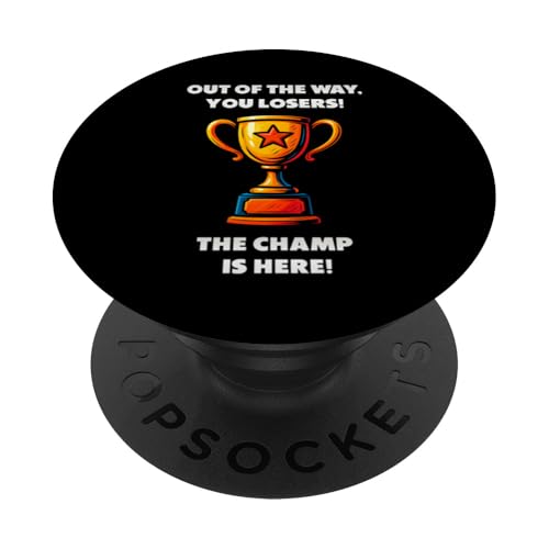 The Champ is here, Sieger, 1.Platz, Gewinner, Tournier-Sieg PopSockets Klebender PopGrip The Champ is here, Sieger, 1.Platz, Gewinner, Tournier-Sieg PopSockets Klebender PopGrip von Tourniersieger, Gewinner, 1.Platz