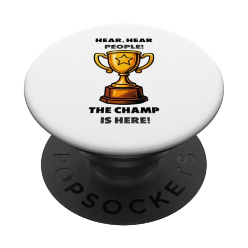 The Champ is here, Sieger, 1.Platz, Gewinner, Tournier-Sieg PopSockets Klebender PopGrip The Champ is here, Sieger, 1.Platz, Gewinner, Tournier-Sieg PopSockets Klebender PopGrip von Tourniersieger, Gewinner, 1.Platz