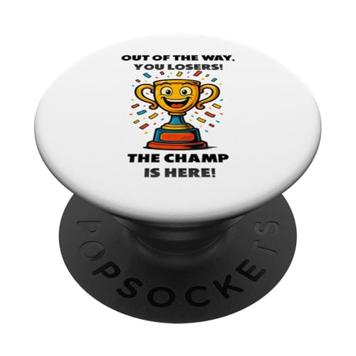 The Champ is here, Sieger, 1.Platz, Gewinner, Tournier-Sieg PopSockets Klebender PopGrip The Champ is here, Sieger, 1.Platz, Gewinner, Tournier-Sieg PopSockets Klebender PopGrip von Tourniersieger, Gewinner, 1.Platz