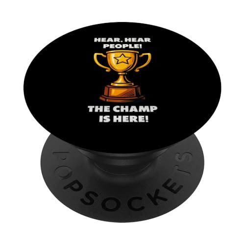 The Champ is here, Sieger, 1.Platz, Gewinner, Tournier-Sieg PopSockets Klebender PopGrip The Champ is here, Sieger, 1.Platz, Gewinner, Tournier-Sieg PopSockets Klebender PopGrip von Tourniersieger, Gewinner, 1.Platz