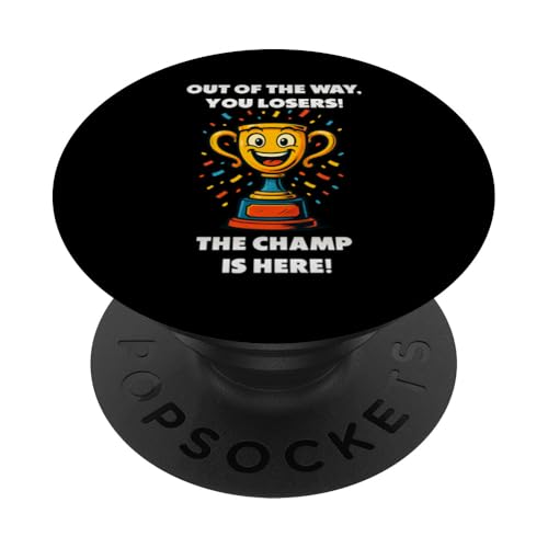 The Champ is here, Sieger, 1.Platz, Gewinner, Tournier-Sieg PopSockets Klebender PopGrip The Champ is here, Sieger, 1.Platz, Gewinner, Tournier-Sieg PopSockets Klebender PopGrip von Tourniersieger, Gewinner, 1.Platz