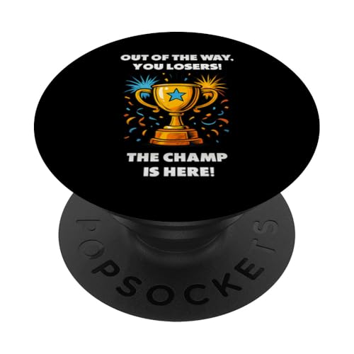 The Champ is here, Sieger, 1.Platz, Gewinner, Tournier-Sieg PopSockets Klebender PopGrip The Champ is here, Sieger, 1.Platz, Gewinner, Tournier-Sieg PopSockets Klebender PopGrip von Tourniersieger, Gewinner, 1.Platz