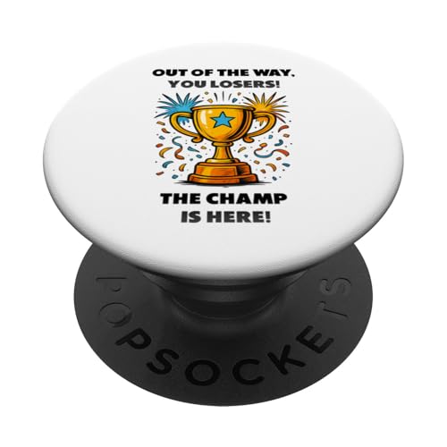 The Champ is here, Sieger, 1.Platz, Gewinner, Tournier-Sieg PopSockets Klebender PopGrip The Champ is here, Sieger, 1.Platz, Gewinner, Tournier-Sieg PopSockets Klebender PopGrip von Tourniersieger, Gewinner, 1.Platz