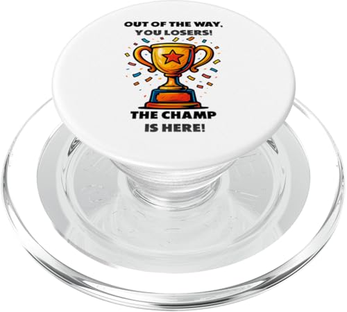 The Champ is here, Sieger, 1.Platz, Gewinner, Tournier-Sieg PopSockets PopGrip für MagSafe von Tourniersieger, Gewinner, 1.Platz