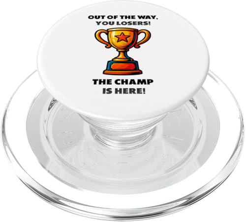 The Champ is here, Sieger, 1.Platz, Gewinner, Tournier-Sieg PopSockets PopGrip für MagSafe The Champ is here, Sieger, 1.Platz, Gewinner, Tournier-Sieg PopSockets PopGrip für MagSafe von Tourniersieger, Gewinner, 1.Platz