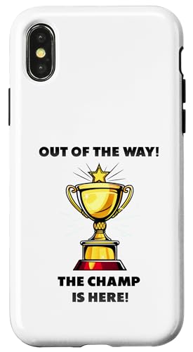 The Champ is here, Sieger, 1.Platz, Gewinner, Tournier-Sieg Hülle für iPhone X/XS The Champ is here, Sieger, 1.Platz, Gewinner, Tournier-Sieg Hülle für iPhone X/XS von Tourniersieger, Gewinner