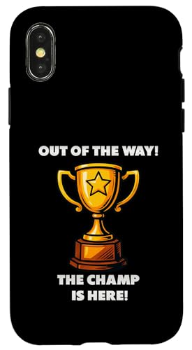 The Champ is here, Sieger, 1.Platz, Gewinner, Tournier-Sieg Hülle für iPhone X/XS The Champ is here, Sieger, 1.Platz, Gewinner, Tournier-Sieg Hülle für iPhone X/XS von Tourniersieger, Gewinner