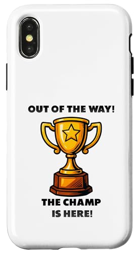 The Champ is here, Sieger, 1.Platz, Gewinner, Tournier-Sieg Hülle für iPhone X/XS The Champ is here, Sieger, 1.Platz, Gewinner, Tournier-Sieg Hülle für iPhone X/XS von Tourniersieger, Gewinner