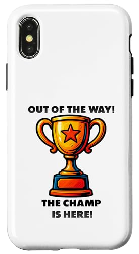 The Champ is here, Sieger, 1.Platz, Gewinner, Tournier-Sieg Hülle für iPhone X/XS The Champ is here, Sieger, 1.Platz, Gewinner, Tournier-Sieg Hülle für iPhone X/XS von Tourniersieger, Gewinner