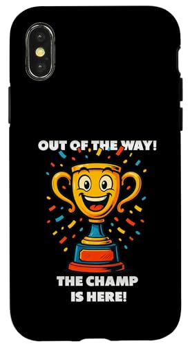 The Champ is here, Sieger, 1.Platz, Gewinner, Tournier-Sieg Hülle für iPhone X/XS The Champ is here, Sieger, 1.Platz, Gewinner, Tournier-Sieg Hülle für iPhone X/XS von Tourniersieger, Gewinner