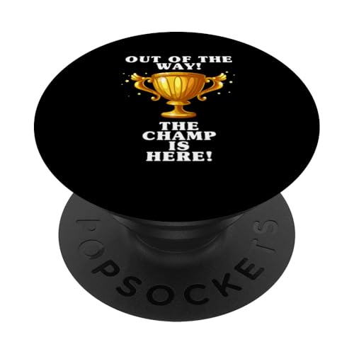 The Champ is here, Sieger, 1.Platz, Gewinner, Tournier-Sieg PopSockets Klebender PopGrip The Champ is here, Sieger, 1.Platz, Gewinner, Tournier-Sieg PopSockets Klebender PopGrip von Tourniersieger, Gewinner