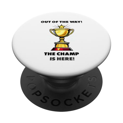 The Champ is here, Sieger, 1.Platz, Gewinner, Tournier-Sieg PopSockets Klebender PopGrip The Champ is here, Sieger, 1.Platz, Gewinner, Tournier-Sieg PopSockets Klebender PopGrip von Tourniersieger, Gewinner