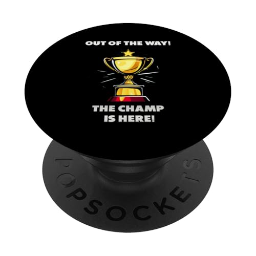 The Champ is here, Sieger, 1.Platz, Gewinner, Tournier-Sieg PopSockets Klebender PopGrip The Champ is here, Sieger, 1.Platz, Gewinner, Tournier-Sieg PopSockets Klebender PopGrip von Tourniersieger, Gewinner
