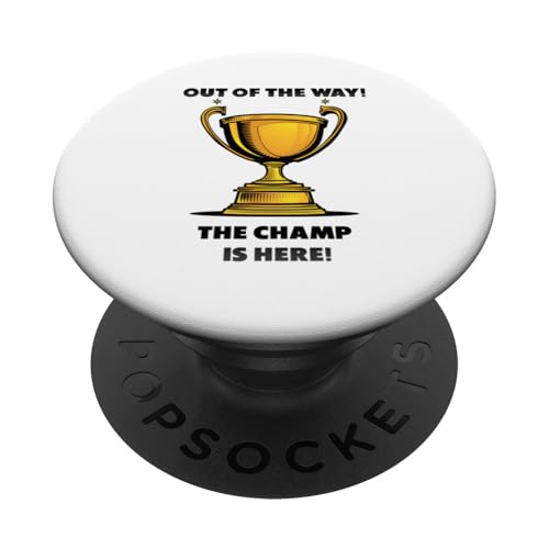 The Champ is here, Sieger, 1.Platz, Gewinner, Tournier-Sieg PopSockets Klebender PopGrip The Champ is here, Sieger, 1.Platz, Gewinner, Tournier-Sieg PopSockets Klebender PopGrip von Tourniersieger, Gewinner