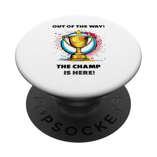 The Champ is here, Sieger, 1.Platz, Gewinner, Tournier-Sieg PopSockets Klebender PopGrip The Champ is here, Sieger, 1.Platz, Gewinner, Tournier-Sieg PopSockets Klebender PopGrip von Tourniersieger, Gewinner