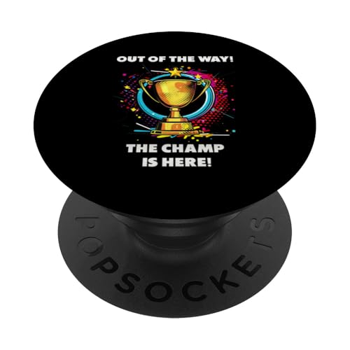 The Champ is here, Sieger, 1.Platz, Gewinner, Tournier-Sieg PopSockets Klebender PopGrip The Champ is here, Sieger, 1.Platz, Gewinner, Tournier-Sieg PopSockets Klebender PopGrip von Tourniersieger, Gewinner