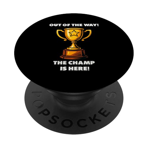 The Champ is here, Sieger, 1.Platz, Gewinner, Tournier-Sieg PopSockets Klebender PopGrip The Champ is here, Sieger, 1.Platz, Gewinner, Tournier-Sieg PopSockets Klebender PopGrip von Tourniersieger, Gewinner