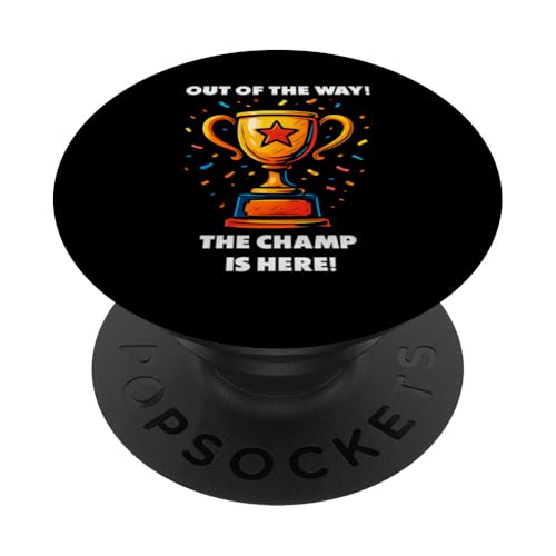 The Champ is here, Sieger, 1.Platz, Gewinner, Tournier-Sieg PopSockets Klebender PopGrip The Champ is here, Sieger, 1.Platz, Gewinner, Tournier-Sieg PopSockets Klebender PopGrip von Tourniersieger, Gewinner