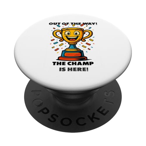 The Champ is here, Sieger, 1.Platz, Gewinner, Tournier-Sieg PopSockets Klebender PopGrip The Champ is here, Sieger, 1.Platz, Gewinner, Tournier-Sieg PopSockets Klebender PopGrip von Tourniersieger, Gewinner