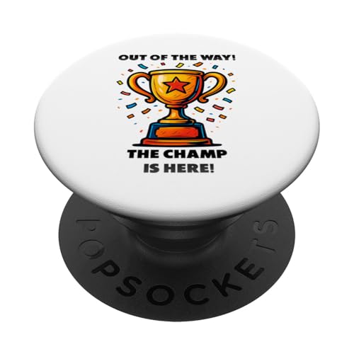 The Champ is here, Sieger, 1.Platz, Gewinner, Tournier-Sieg PopSockets Klebender PopGrip The Champ is here, Sieger, 1.Platz, Gewinner, Tournier-Sieg PopSockets Klebender PopGrip von Tourniersieger, Gewinner