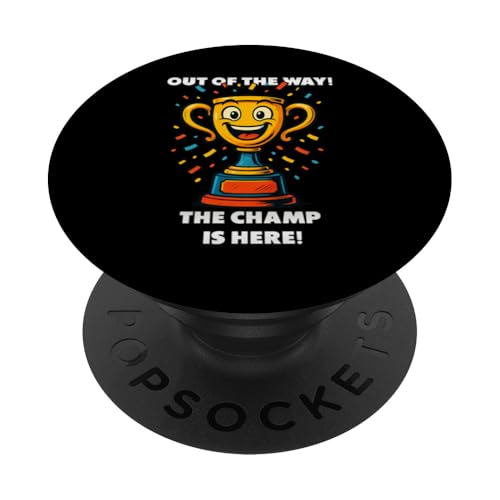The Champ is here, Sieger, 1.Platz, Gewinner, Tournier-Sieg PopSockets Klebender PopGrip The Champ is here, Sieger, 1.Platz, Gewinner, Tournier-Sieg PopSockets Klebender PopGrip von Tourniersieger, Gewinner