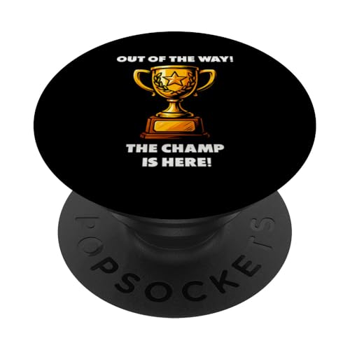 The Champ is here, Sieger, 1.Platz, Gewinner, Tournier-Sieg PopSockets Klebender PopGrip The Champ is here, Sieger, 1.Platz, Gewinner, Tournier-Sieg PopSockets Klebender PopGrip von Tourniersieger, Gewinner