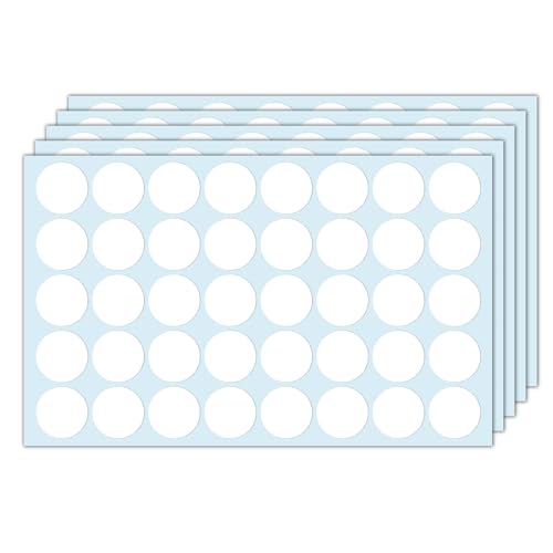 1000 Stück, 25mm - Klebepunkte Weiß, Weiße Weiss Punkte Aufkleber Sticker, Runde Punktaufkleber Markierungspunkte 1000 Stück, 25mm - Klebepunkte Weiß, Weiße Weiss Punkte Aufkleber Sticker, Runde Punktaufkleber Markierungspunkte von TownStix
