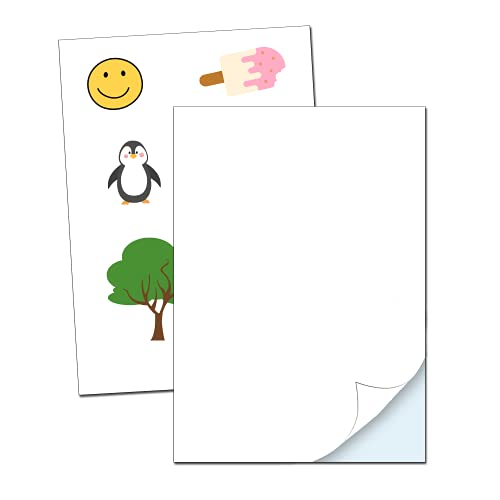 15 Blatt - Vinylfolie Sticker Papier zum Bedrucken A4, Aufkleber Selbstklebend Wasserfest 15 Blatt - Vinylfolie Sticker Papier zum Bedrucken A4, Aufkleber Selbstklebend Wasserfest von TownStix