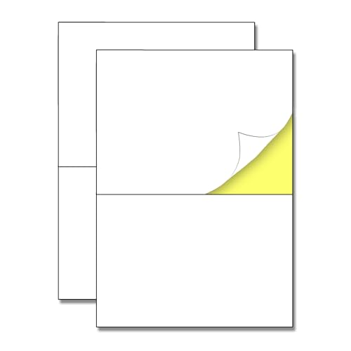 150 Blatt - Etiketten Selbstklebend Bedruckbar, Klebetiketten Versandetiketten Aufkleber A4 (210 x 148,5mm, A5) von TownStix