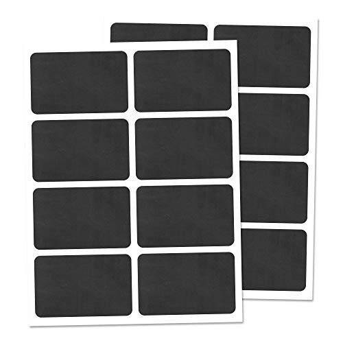 160 Stück - Tafelaufkleber zum Beschriften Rechteck, Tafeletiketten Tafelfolie Etiketten Selbstklebend Wasserdicht - 60 x 40 mm 160 Stück - Tafelaufkleber zum Beschriften Rechteck, Tafeletiketten Tafelfolie Etiketten Selbstklebend Wasserdicht - 60 x 40 mm von TownStix