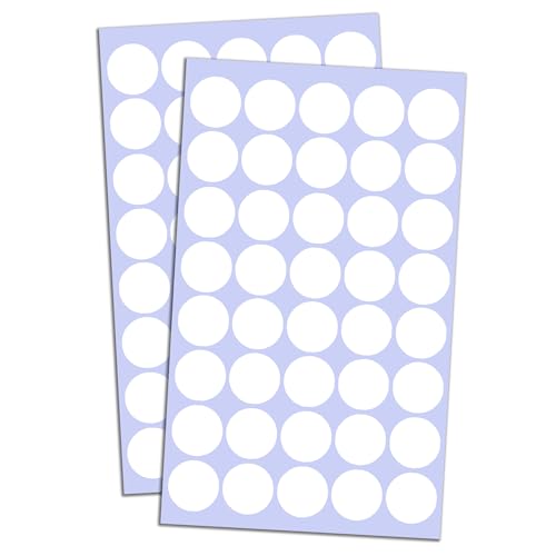 2000 Stück, 20mm Punktaufkleber Klebepunkte Aufkleber Etiketten Markierungspunkte Selbstklebende - Weiß 2000 Stück, 20mm Punktaufkleber Klebepunkte Aufkleber Etiketten Markierungspunkte Selbstklebende - Weiß von TownStix