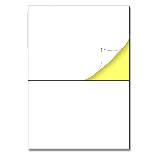 25 Blatt, Etiketten Selbstklebend Versandetiketten Aufkleber A4 (210 x 148,5mm, A5) von TownStix