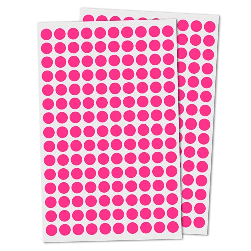 3000 Stück, 10mm Klebepunkte Runde Punktaufkleber Etiketten Markierungspunkte - Rosa 3000 Stück, 10mm Klebepunkte Runde Punktaufkleber Etiketten Markierungspunkte - Rosa von TownStix