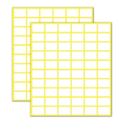 3000 Stück, 20 x 13 mm - Etiketten Selbstklebend Klebeetiketten zum Beschriften Aufkleber - Weiß von TownStix