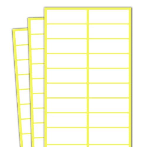 38 x 13 mm - Etiketten Selbstklebend Aufkleber Sticker zum Beschriften - Weiß, 1000 Stück 38 x 13 mm - Etiketten Selbstklebend Aufkleber Sticker zum Beschriften - Weiß, 1000 Stück von TownStix