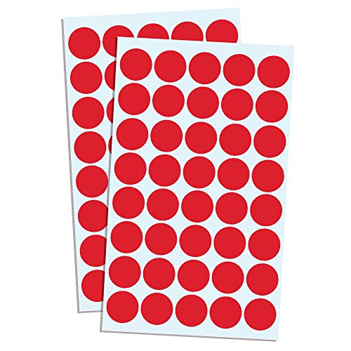8000 Stück, 20mm Punktaufkleber Klebepunkte Aufkleber Etiketten Markierungspunkte Selbstklebende - Rot 8000 Stück, 20mm Punktaufkleber Klebepunkte Aufkleber Etiketten Markierungspunkte Selbstklebende - Rot von TownStix