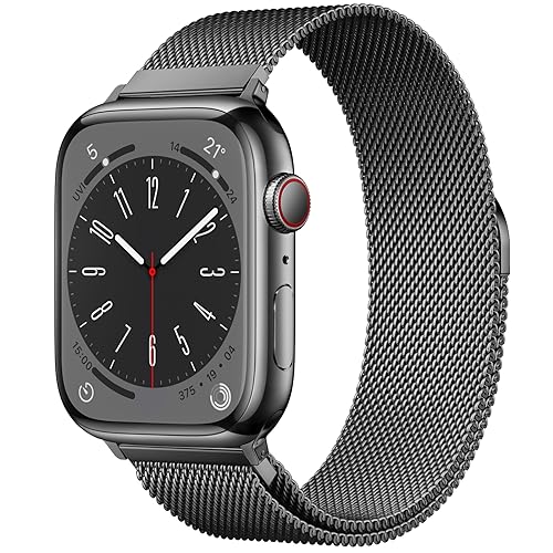 Original Milanese Loop Kompatibel mit Apple Watch Armband 49mm 45mm 44mm 42mm 41mm 40mm 38mm, Ersatzband für iwatch Series 9, Ultra/Ultra 2,SE, Series 8 7 6 5 4 3 2 1 von Towonshy