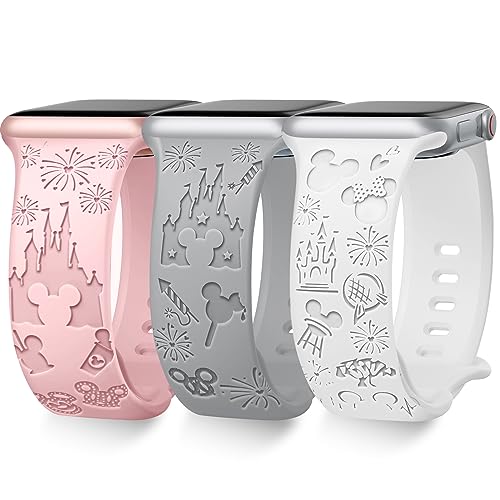 Towsnails 3 Stück kompatibel mit Apple Watch Armband Serie 38mm 40mm 41mm 42mm 44mm 45mm 49mm,Niedliches Muster Armband weich Silikon Armbänder für iWatch Serie 9/8/7/6/5/4/3/2/1/SE/Serie2 Towsnails 3 Stück kompatibel mit Apple Watch Armband Serie 38mm 40mm 41mm 42mm 44mm 45mm 49mm,Niedliches Muster Armband weich Silikon Armbänder für iWatch Serie 9/8/7/6/5/4/3/2/1/SE/Serie2 von Towsnails