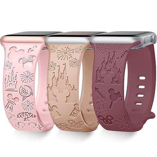 Towsnails 3 Stück kompatibel mit Apple Watch Armband Serie 38mm 40mm 41mm 42mm 44mm 45mm 49mm,Niedliches Muster Armband weich Silikon Armbänder für iWatch Serie 9/8/7/6/5/4/3/2/1/SE/Serie2 Towsnails 3 Stück kompatibel mit Apple Watch Armband Serie 38mm 40mm 41mm 42mm 44mm 45mm 49mm,Niedliches Muster Armband weich Silikon Armbänder für iWatch Serie 9/8/7/6/5/4/3/2/1/SE/Serie2 von Towsnails