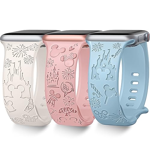 Towsnails 3 Stück kompatibel mit Apple Watch Armband Serie 38mm 40mm 41mm 42mm 44mm 45mm 49mm,Niedliches Muster Armband weich Silikon Armbänder für iWatch Serie 9/8/7/6/5/4/3/2/1/SE/Serie2 Towsnails 3 Stück kompatibel mit Apple Watch Armband Serie 38mm 40mm 41mm 42mm 44mm 45mm 49mm,Niedliches Muster Armband weich Silikon Armbänder für iWatch Serie 9/8/7/6/5/4/3/2/1/SE/Serie2 von Towsnails