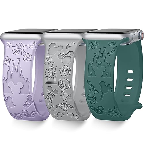 Towsnails 3 Stück kompatibel mit Apple Watch Armband Serie 38mm 40mm 41mm 42mm 44mm 45mm 49mm,Niedliches Muster Armband weich Silikon Armbänder für iWatch Serie 9/8/7/6/5/4/3/2/1/SE/Serie2 Towsnails 3 Stück kompatibel mit Apple Watch Armband Serie 38mm 40mm 41mm 42mm 44mm 45mm 49mm,Niedliches Muster Armband weich Silikon Armbänder für iWatch Serie 9/8/7/6/5/4/3/2/1/SE/Serie2 von Towsnails
