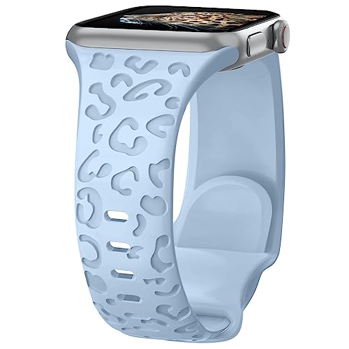 Towsnails Kompatibel mit Apple Watch Armband,Serie 38mm,40mm,41mm,42 mm,44 mm,45 mm,für Damen und Herren,weiches Silikonband,Leopardenmuster,Ersatzarmbänder für iWatch Serie8/7/6/5/4/3/2/1/SE/Serie2 Towsnails Kompatibel mit Apple Watch Armband,Serie 38mm,40mm,41mm,42 mm,44 mm,45 mm,für Damen und Herren,weiches Silikonband,Leopardenmuster,Ersatzarmbänder für iWatch Serie8/7/6/5/4/3/2/1/SE/Serie2 von Towsnails