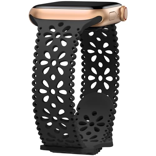 Towsnails Kompatibel mit Apple Watch Armband 38 mm/40 mm/41 mm/42 mm/44 mm/45 mm,Damen schlank Elastisches weichem Silikon Sport Atmungsaktive Armbänder für iWatch Series SE 9/8/7/6/5/4/3/2/1 Towsnails Kompatibel mit Apple Watch Armband 38 mm/40 mm/41 mm/42 mm/44 mm/45 mm,Damen schlank Elastisches weichem Silikon Sport Atmungsaktive Armbänder für iWatch Series SE 9/8/7/6/5/4/3/2/1 von Towsnails