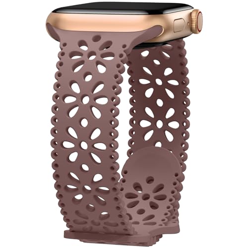 Towsnails Kompatibel mit Apple Watch Armband 38 mm/40 mm/41 mm/42 mm/44 mm/45 mm,Damen schlank Elastisches weichem Silikon Sport Atmungsaktive Armbänder für iWatch Series SE 9/8/7/6/5/4/3/2/1 Towsnails Kompatibel mit Apple Watch Armband 38 mm/40 mm/41 mm/42 mm/44 mm/45 mm,Damen schlank Elastisches weichem Silikon Sport Atmungsaktive Armbänder für iWatch Series SE 9/8/7/6/5/4/3/2/1 von Towsnails